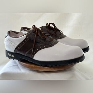 FootJoy Green Joys Men's Classic Brown and White Golfers Oxfords **